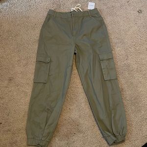Forever 21 Olive Drawstring Pants